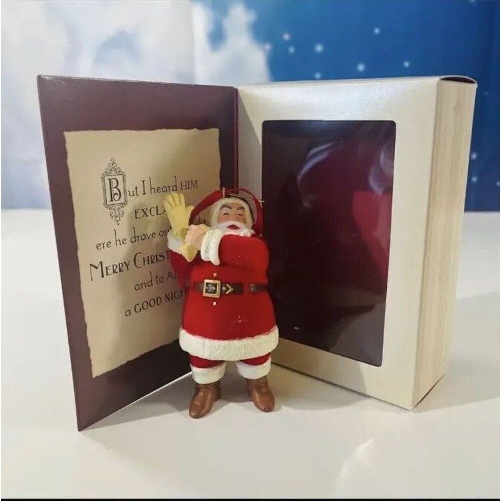 Hallmark Twas the Night Before Christmas Santa Claus Keepsake Ornament 2001